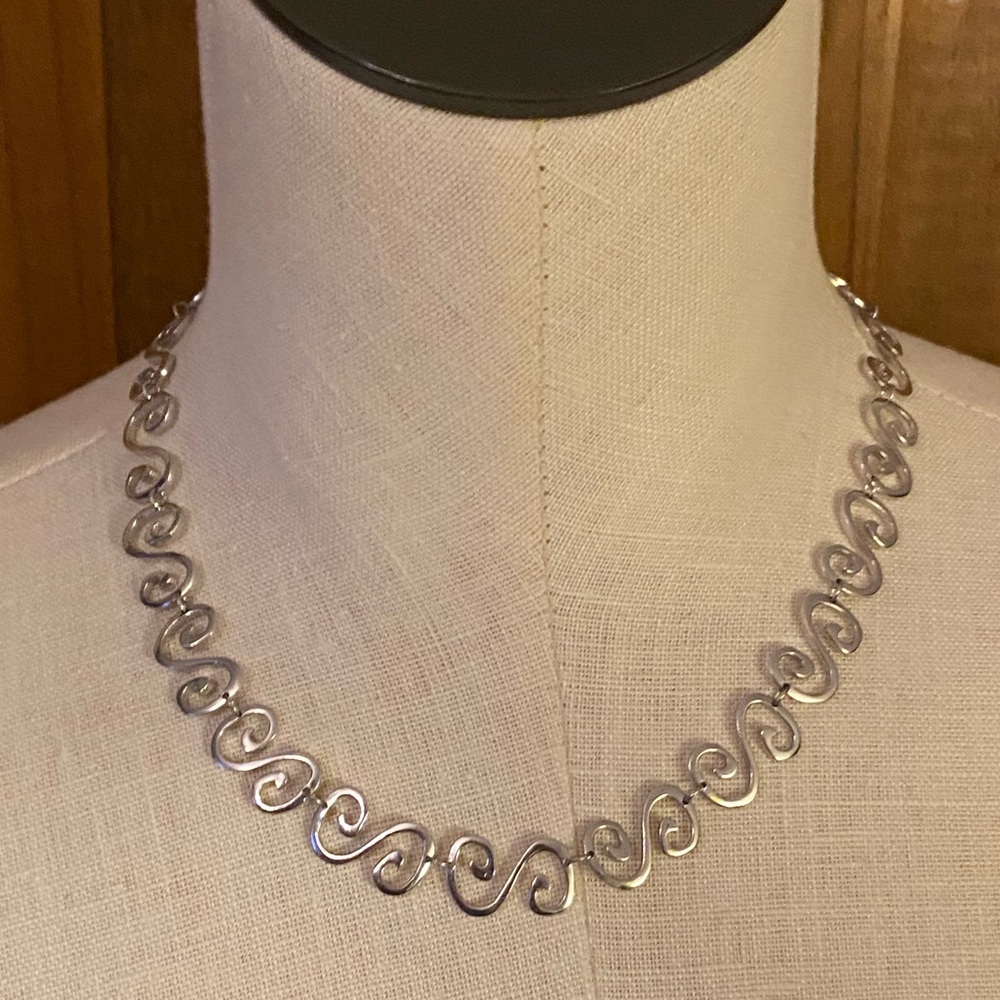 Mcnabb Signed Sterling Silver 925 Necklace 18” Rare
